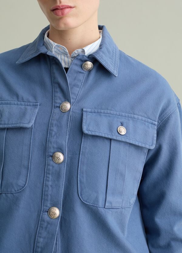 Ovs Shacket In Cotone Con Tasche