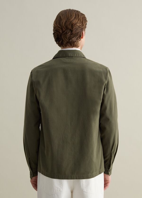 Ovs Shacket In Cotone Tinta Unita