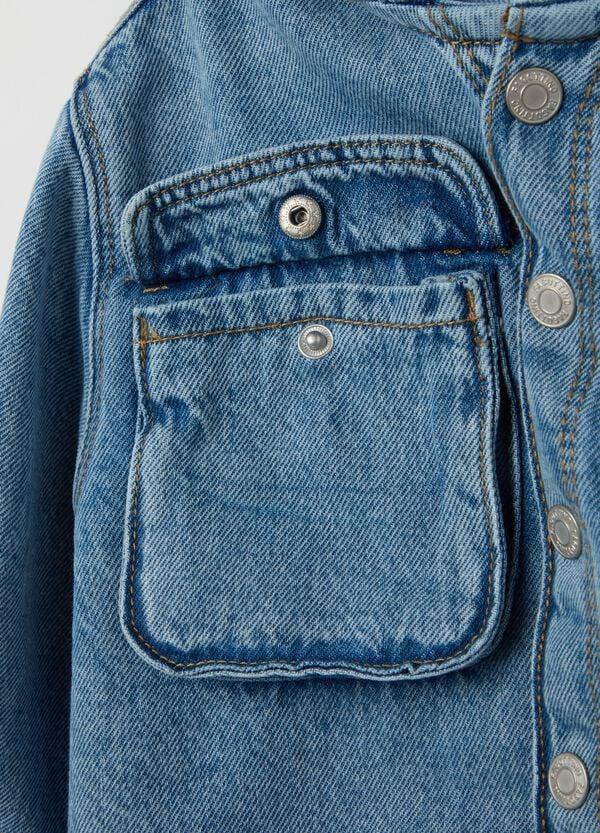 Ovs Shacket In Denim Con Cappuccio