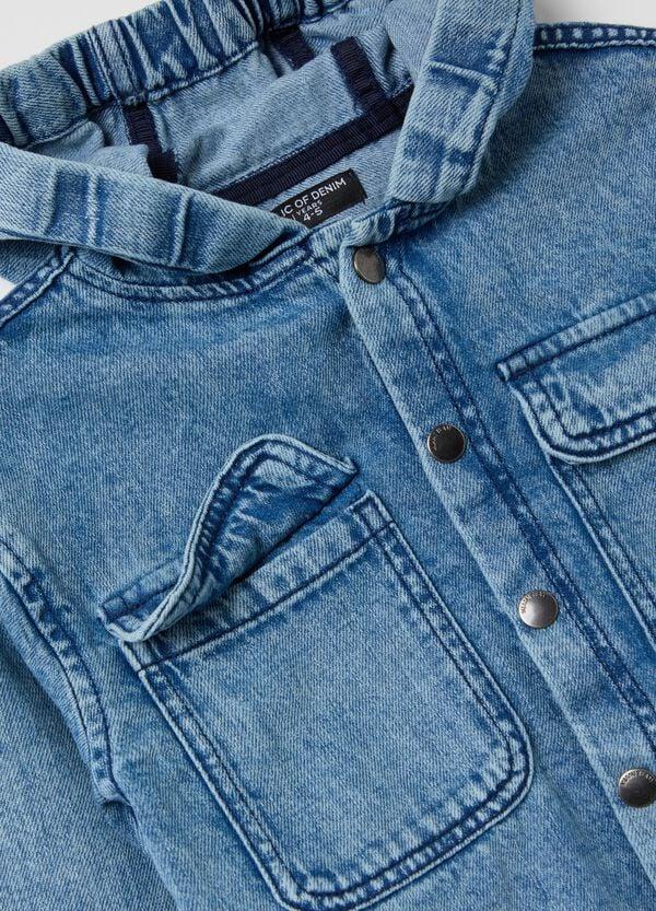 Ovs Shacket In Denim Con Cappuccio