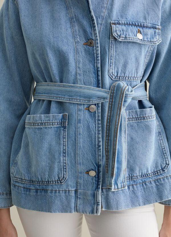 Ovs Shacket In Denim Con Cintura