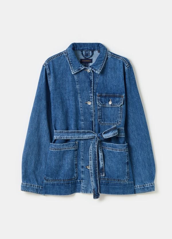 Ovs Shacket In Denim Con Cintura