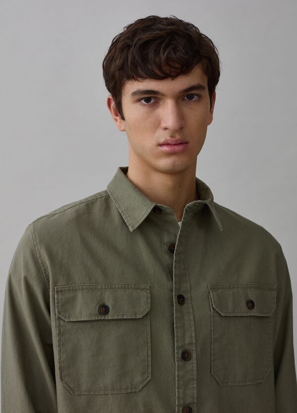 Ovs Shacket In Lino E Cotone