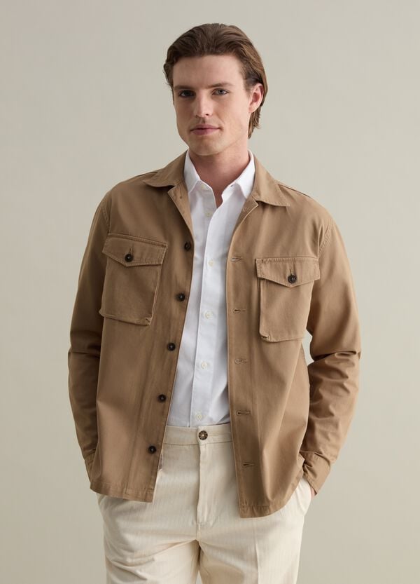 Ovs Shacket In Twill Tinta Unita