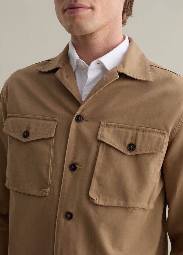 Ovs Shacket In Twill Tinta Unita