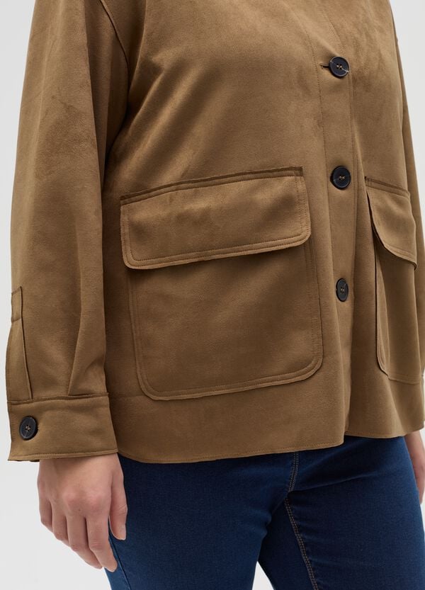 Ovs Shacket Scamosciata Curvy