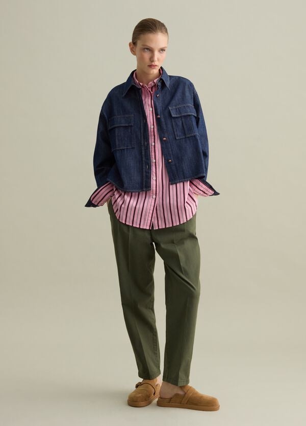 Ovs Shacket utility in denim