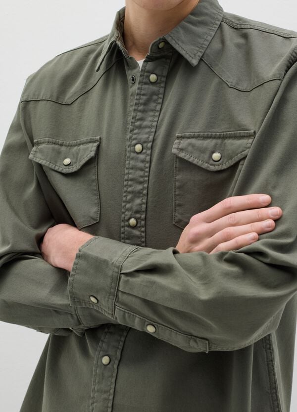 Ovs Shacket Western In Cotone