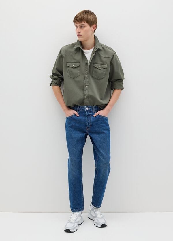 Ovs Shacket western in cotone