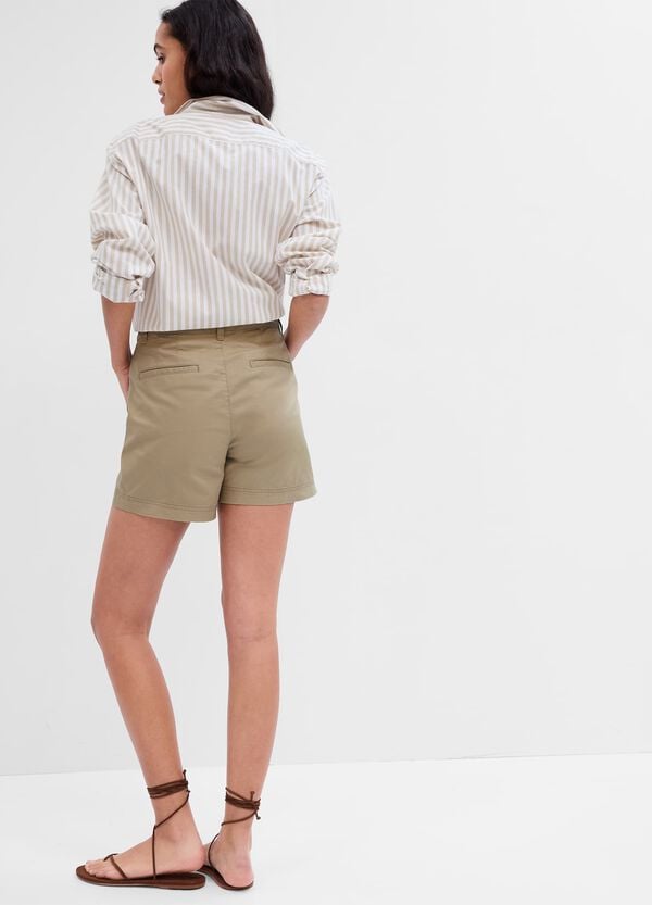 Ovs Shorts Chino In Cotone Stretch