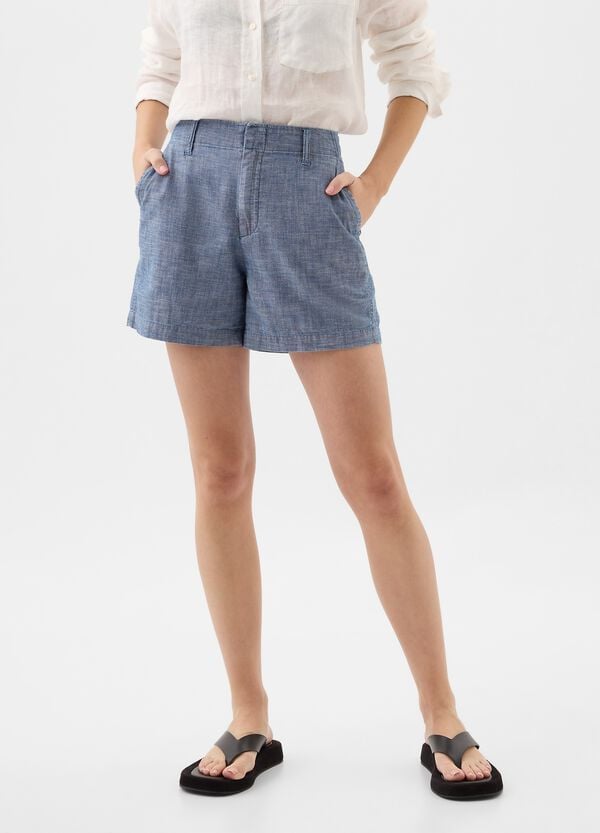 Ovs Shorts In Cotone Chambray