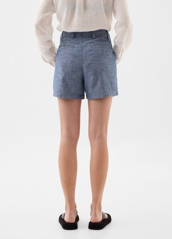 Ovs Shorts In Cotone Chambray