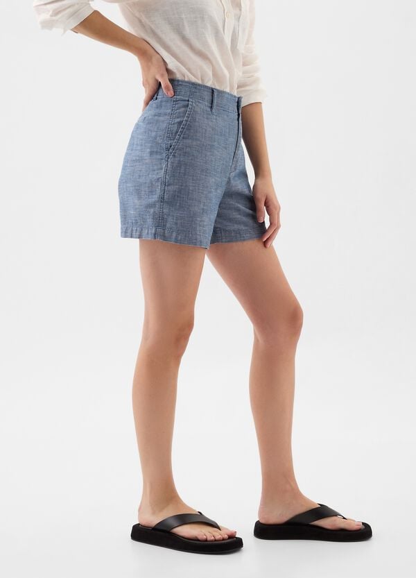 Ovs Shorts In Cotone Chambray