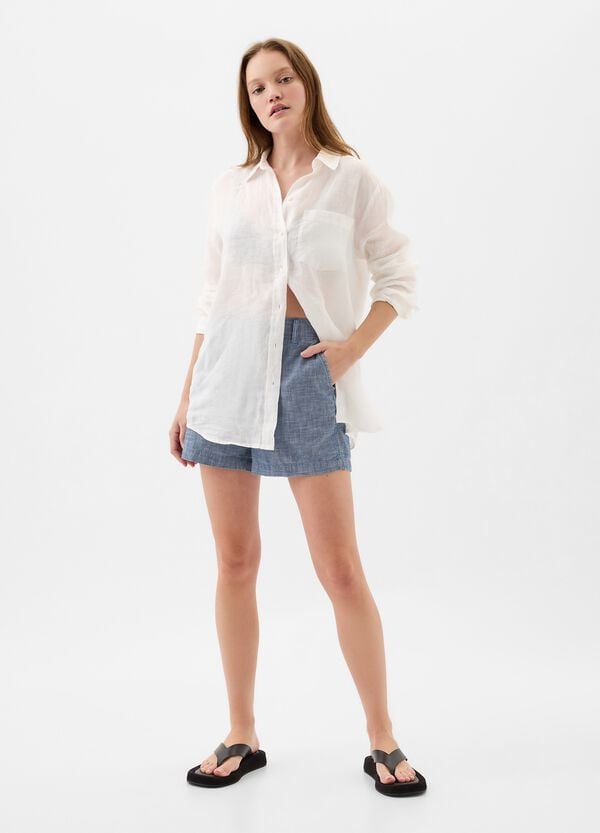 Ovs Shorts in cotone chambray