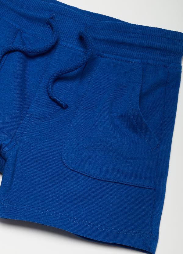 Ovs Shorts In Cotone Con Coulisse E Tasche