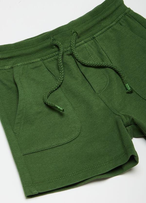 Ovs Shorts In Cotone Con Coulisse E Tasche