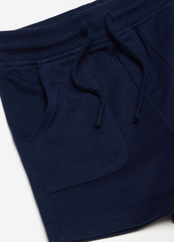 Ovs Shorts In Cotone Con Coulisse E Tasche