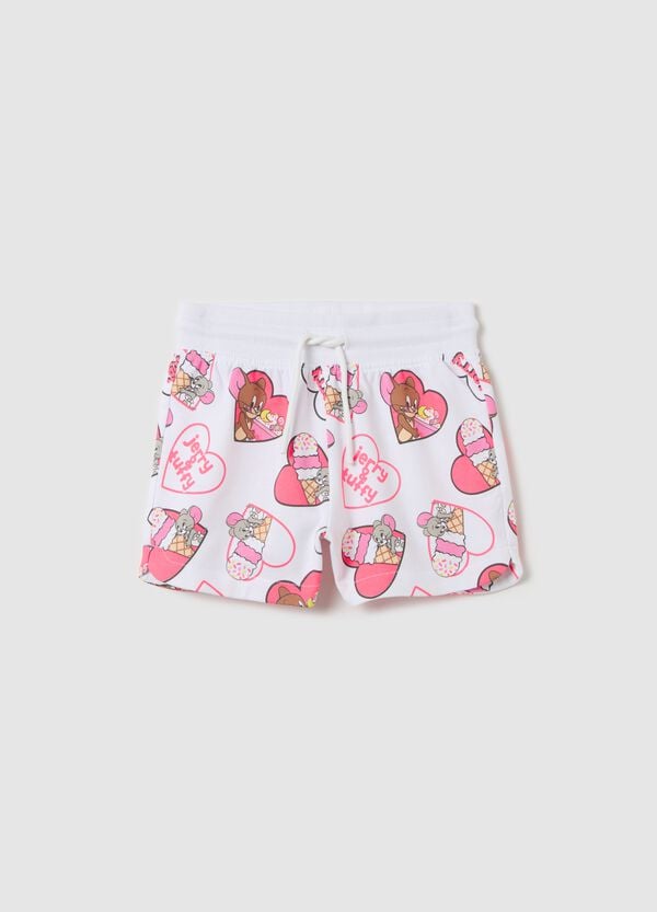 Ovs Shorts in cotone con coulisse stampa Tom & Jerry