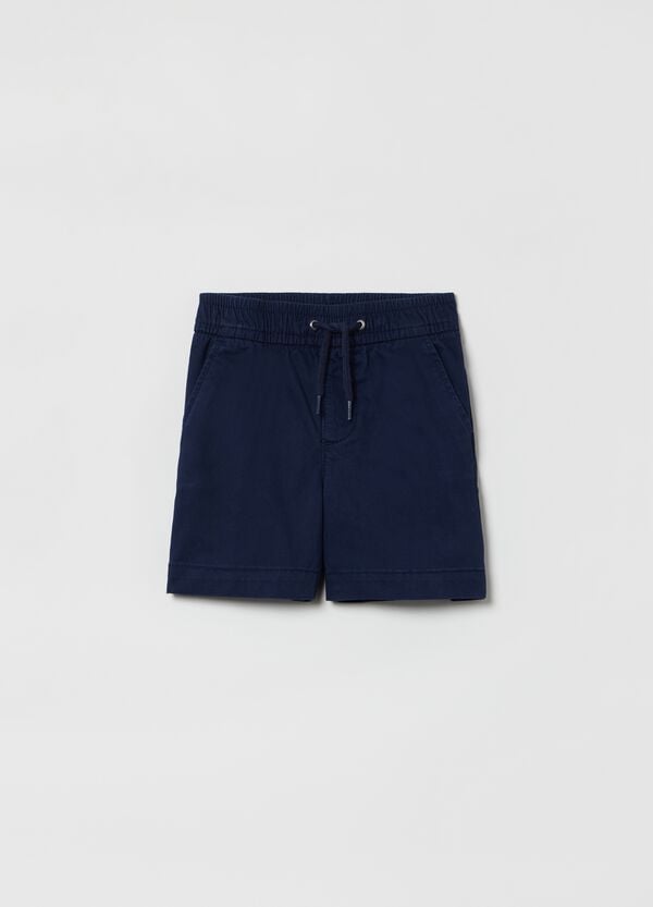Ovs Shorts in cotone stretch con coulisse