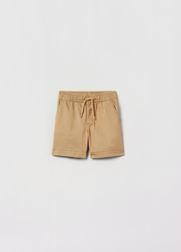 Ovs Shorts in cotone stretch con coulisse