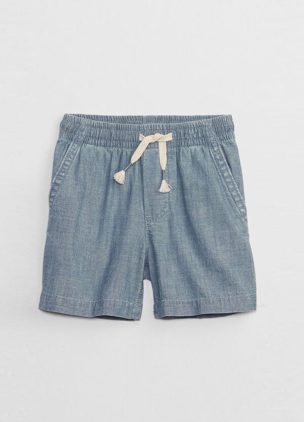 Ovs Shorts in denim con coulisse