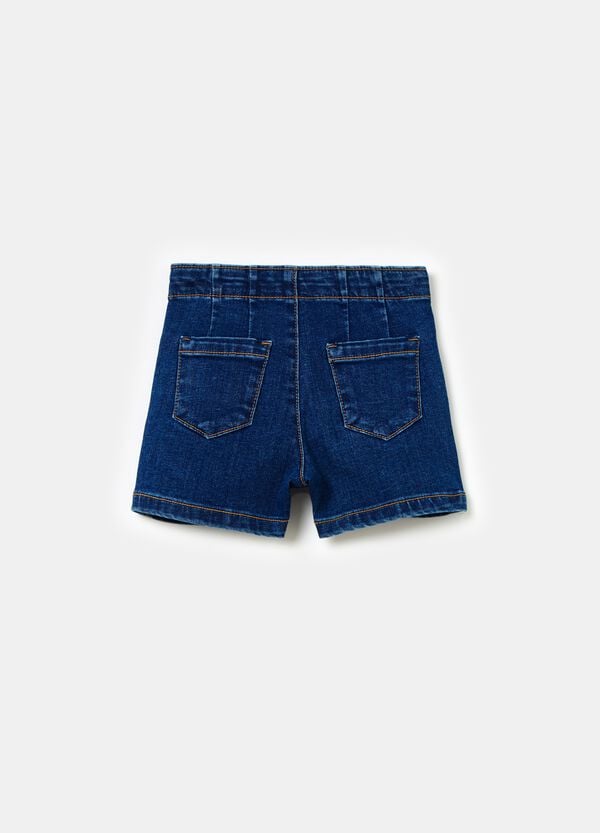 Ovs Shorts In Denim Con Pinces