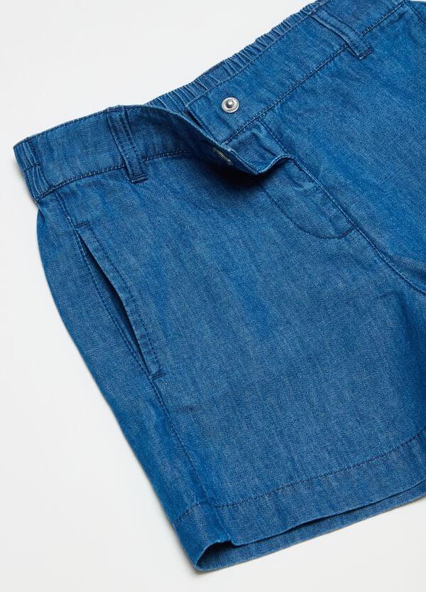 Ovs Shorts In Denim Con Tasche