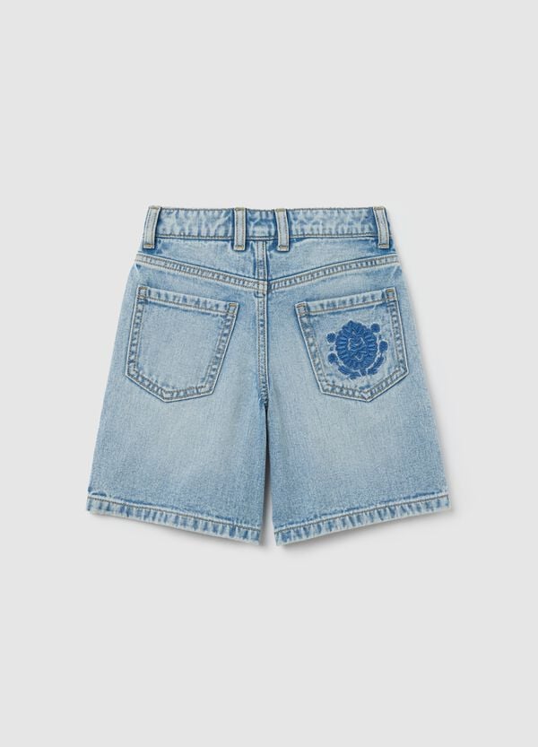 Ovs Shorts In Denim Con Tasche