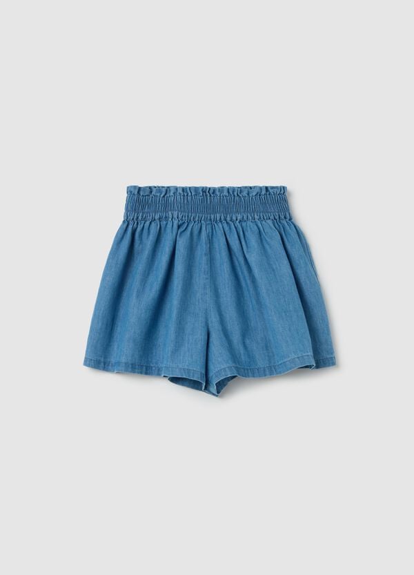 Ovs Shorts in denim con vita elasticata
