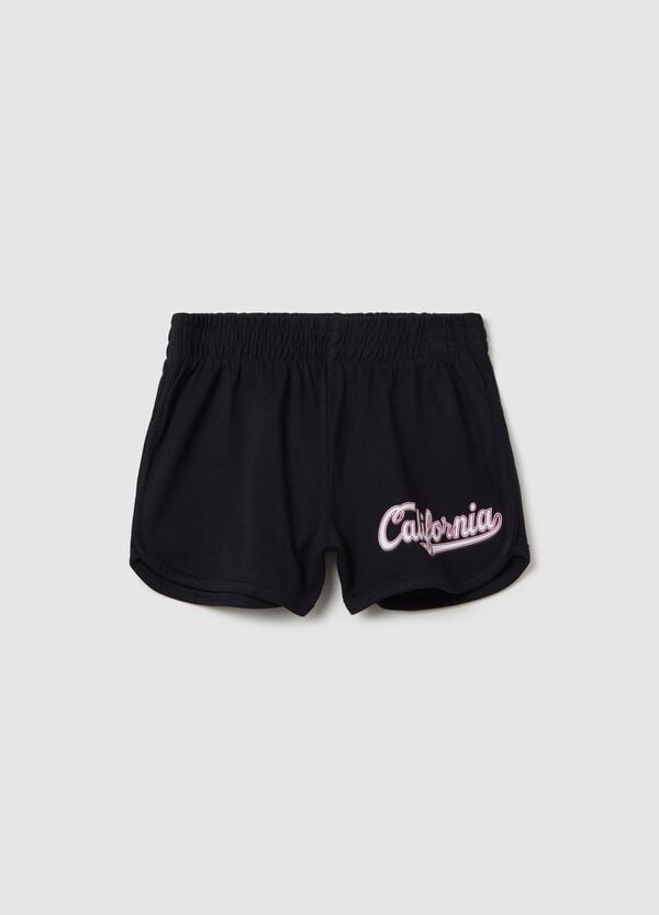 Ovs Shorts in felpa con stampa lettering