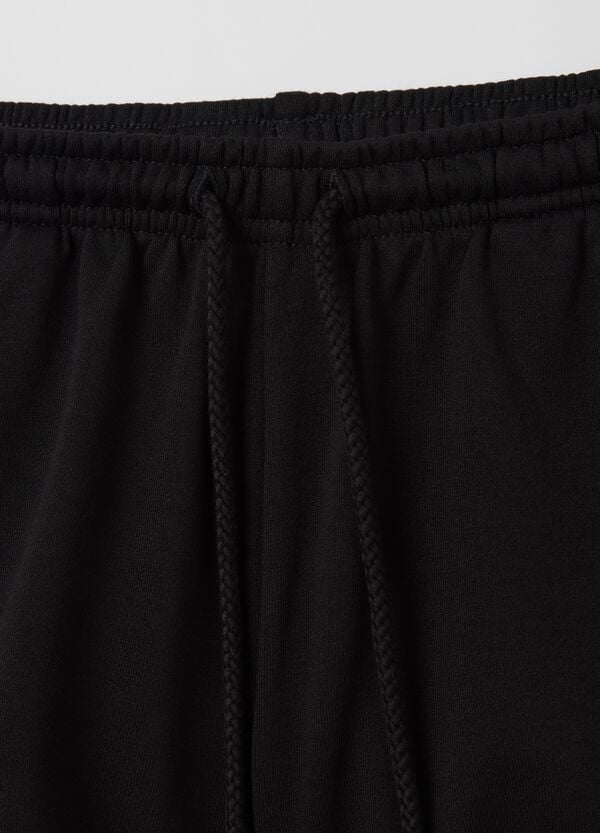 Ovs Shorts In French Terry Con Coulisse Nero