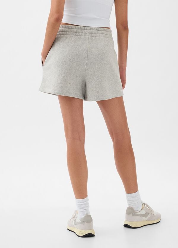 Ovs Shorts In French Terry Con Ricamo Logo