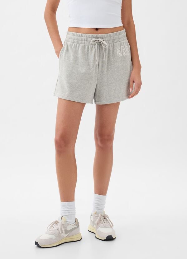 Ovs Shorts in French Terry con ricamo logo