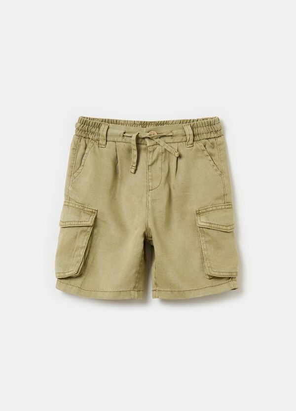 Ovs Shorts in Lyocell lino e cotone