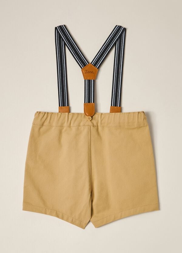Ovs Shorts In Twill Con Bretelle IANA Neonato