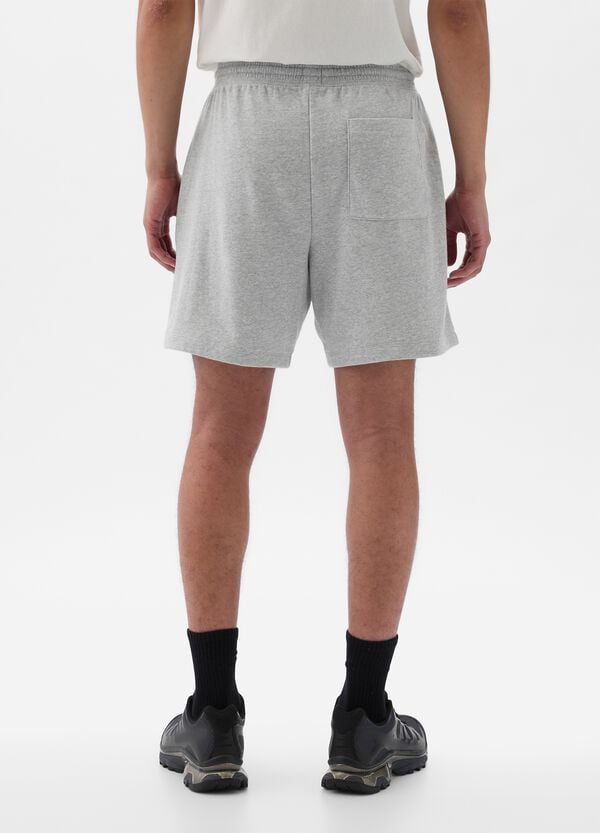 Ovs Shorts Jogger In Felpa Stampa Maxi Logo