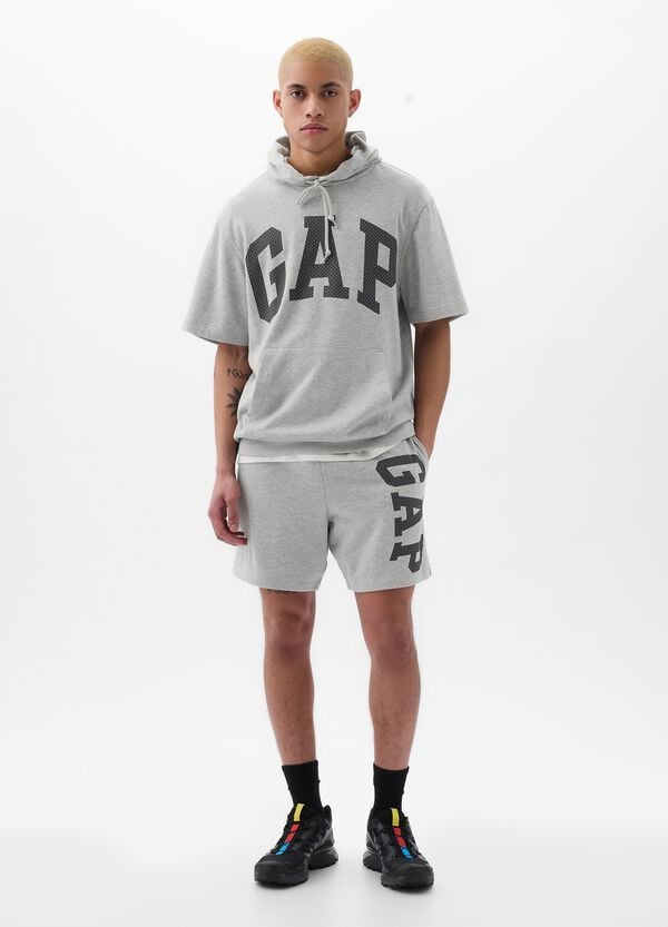 Ovs Shorts jogger in felpa stampa maxi logo