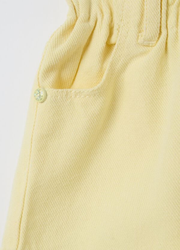 Ovs Shorts Paper Bag In Cotone E Lyocell