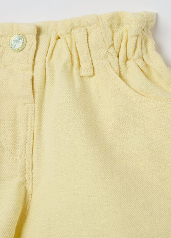 Ovs Shorts Paper Bag In Cotone E Lyocell