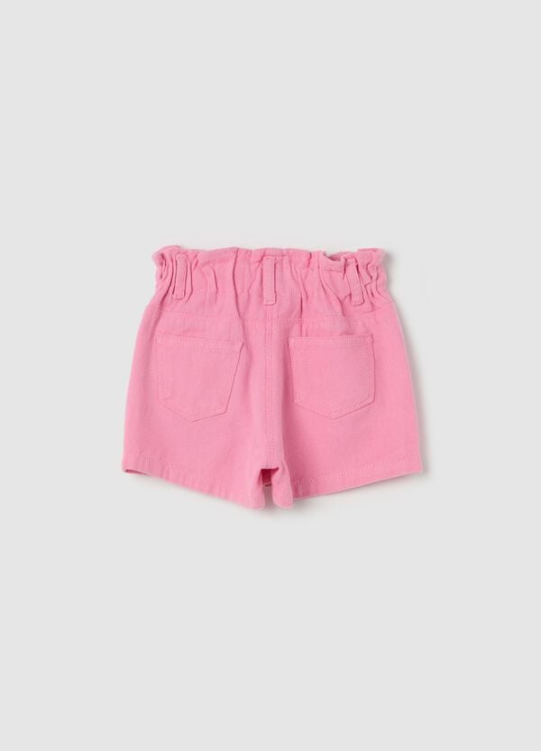 Ovs Shorts Paper Bag In Cotone E Lyocell