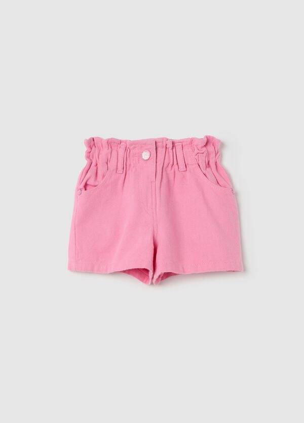 Ovs Shorts paper bag in cotone e Lyocell