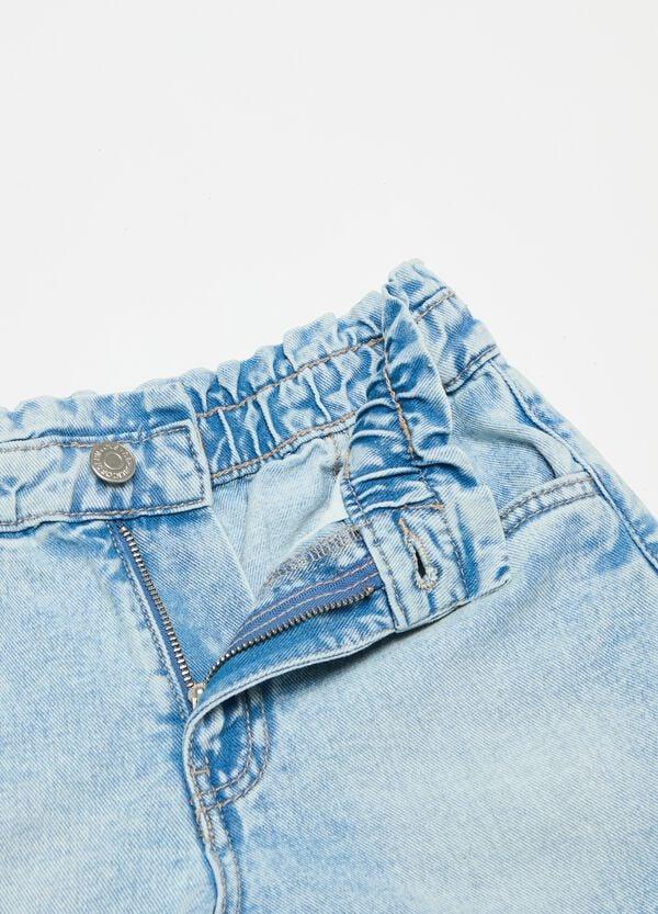 Ovs Shorts Paper Bag In Denim
