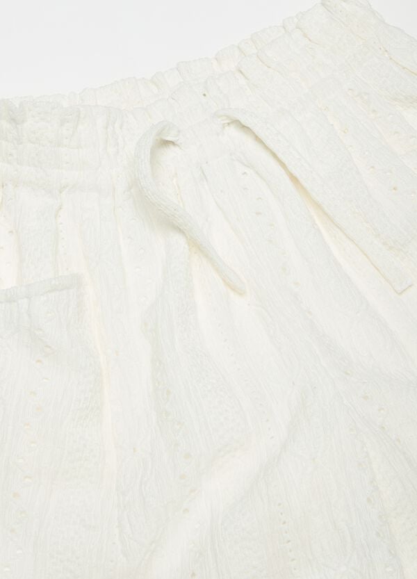 Ovs Shorts Paper Bag In Sangallo Con Coulisse