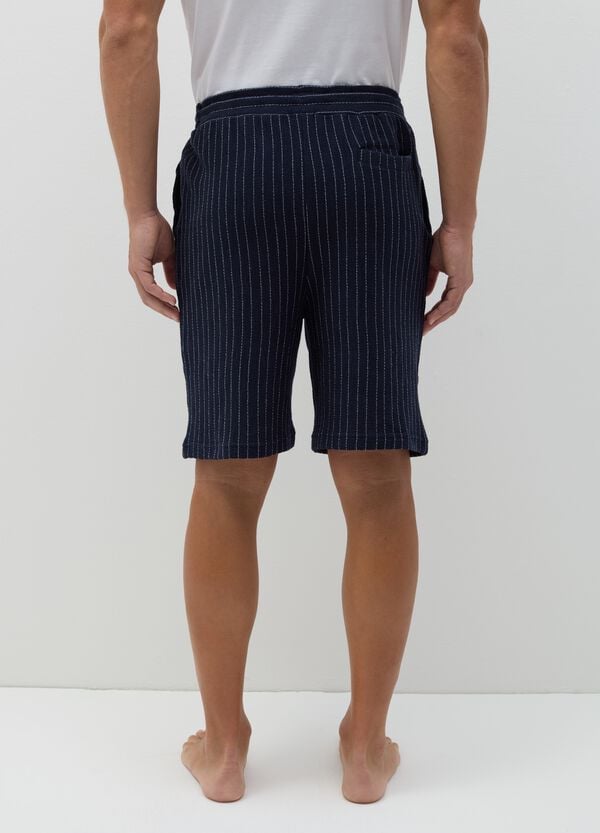 Ovs Shorts Pigiama Gessato Con Coulisse