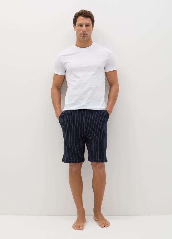 Ovs Shorts pigiama gessato con coulisse