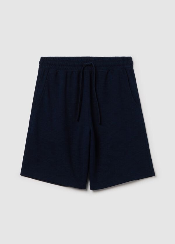 Ovs Shorts pigiama in jersey slub con coulisse