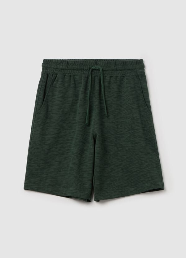 Ovs Shorts pigiama in jersey slub con coulisse