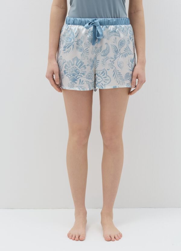 Ovs Shorts Pigiama In Raso Satin Fantasia
