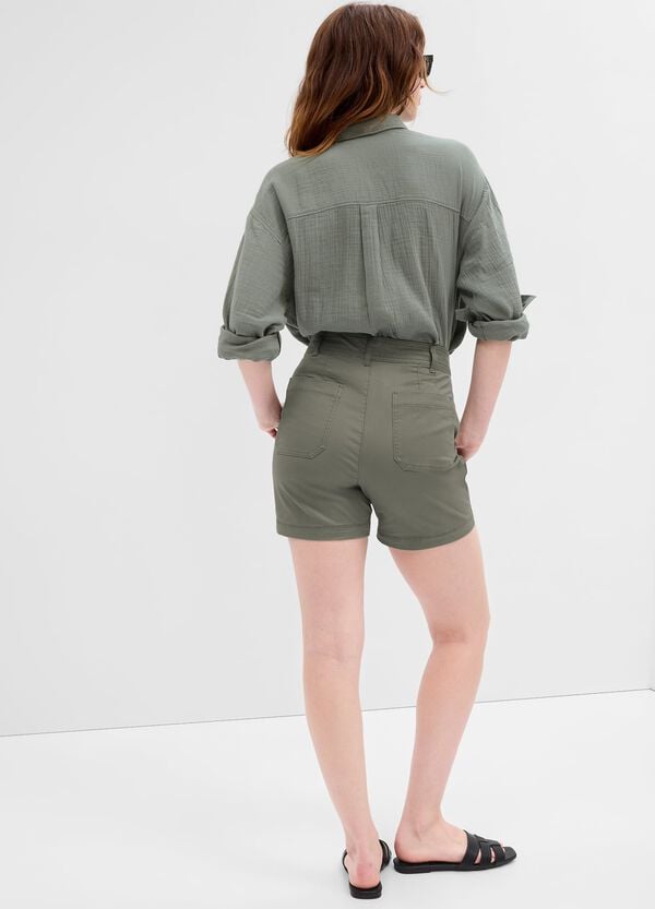 Ovs Shorts Utility In Cotone Stretch