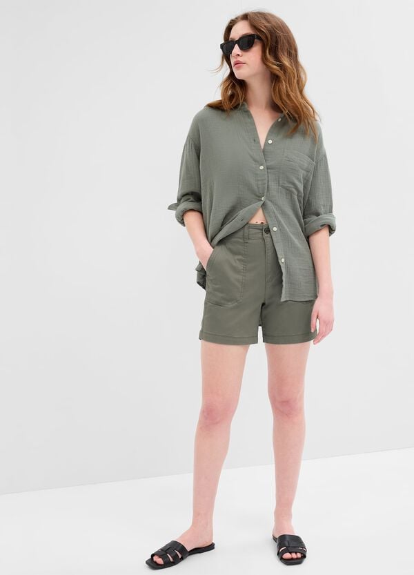 Ovs Shorts utility in cotone stretch